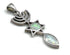 Sterling Silver With Opal Grafted In Pendant